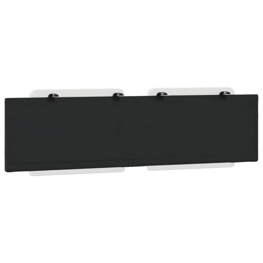 Almofadão de Cabeceira - Cabeceira de cama 180 cm couro artificial branco e preto