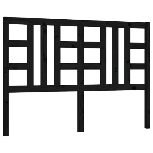Cabeceira - Cabeceira de cama 126x4x100 cm pinho maciço preto