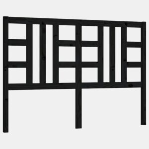 Cabeceira - Cabeceira de cama 126x4x100 cm pinho maciço preto