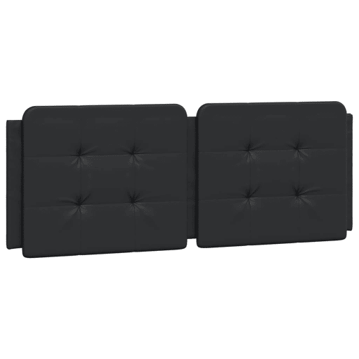 Almofadão de Cabeceira - Cabeceira de cama 140 cm couro artificial preto