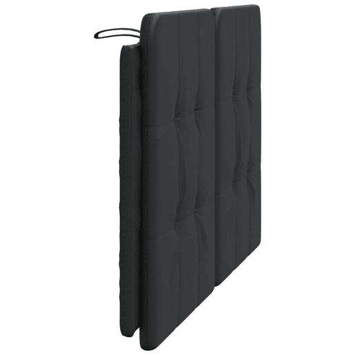 Almofadão de Cabeceira - Cabeceira de cama 140 cm couro artificial preto