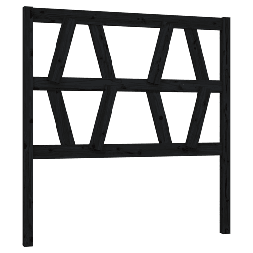 Cabeceira - Cabeceira de cama 96x4x100 cm pinho maciço preto