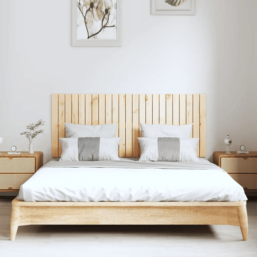 Cabeceira - Cabeceira de cama de parede 147x3x60 cm madeira de pinho maciça