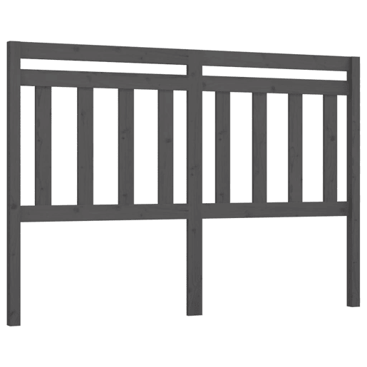 Cabeceira - Cabeceira de cama 126x4x100 cm pinho maciço cinzento Cabeceira - Cabeceira de cama 126x4x100 cm pinho maciço cinzento