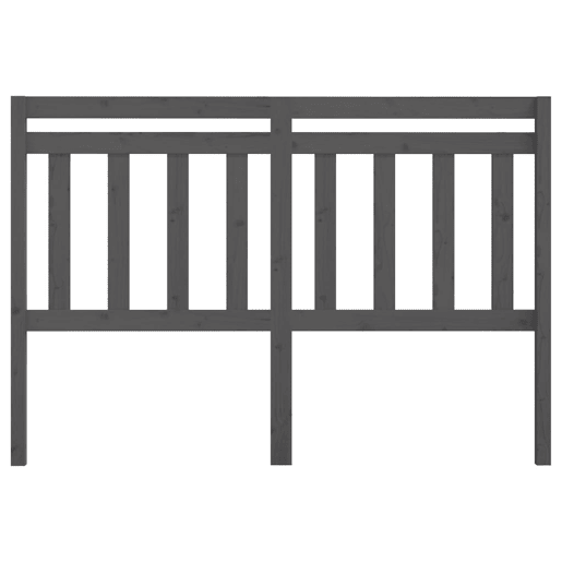 Cabeceira - Cabeceira de cama 126x4x100 cm pinho maciço cinzento Cabeceira - Cabeceira de cama 126x4x100 cm pinho maciço cinzento