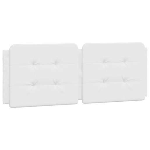 Almofadão de Cabeceira - Cabeceira de cama 120 cm couro artificial branco