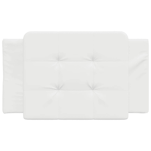 Almofadão de Cabeceira - Cabeceira de cama 90 cm couro artificial branco