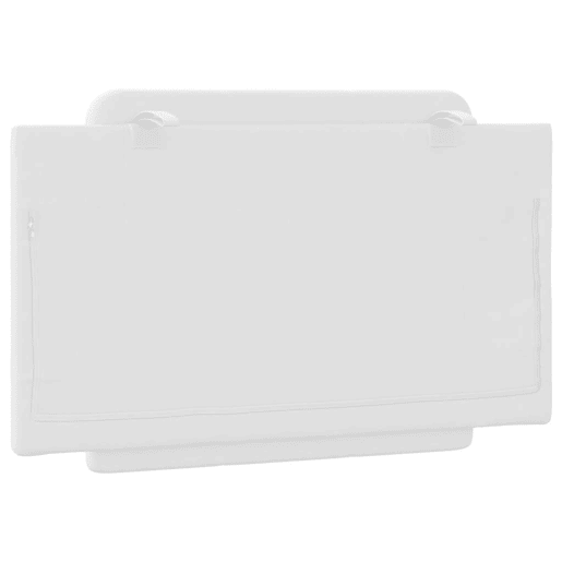 Almofadão de Cabeceira - Cabeceira de cama 90 cm couro artificial branco