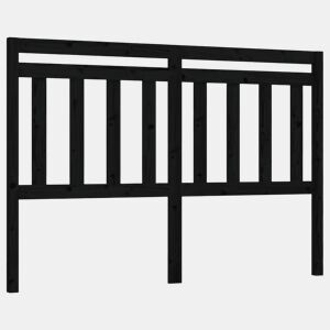 Cabeceira - Cabeceira de cama 126x4x100 cm pinho maciço preto