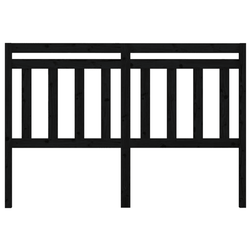 Cabeceira - Cabeceira de cama 126x4x100 cm pinho maciço preto