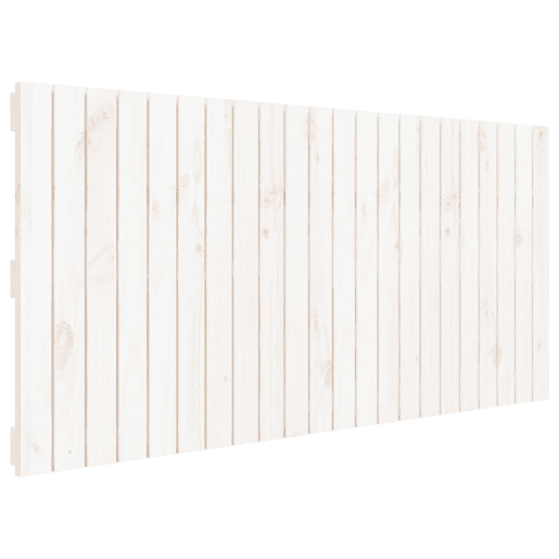 Cabeceira - Cabeceira de cama de parede 140x3x60 cm madeira de pinho maciça branco