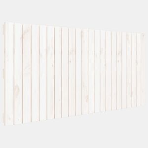 Cabeceira - Cabeceira de cama de parede 140x3x60 cm madeira de pinho maciça branco