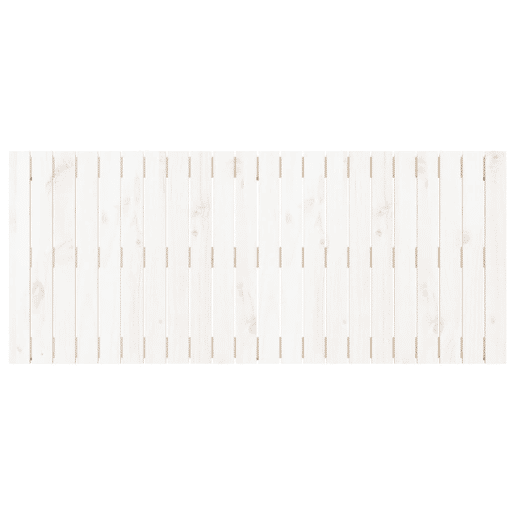 Cabeceira - Cabeceira de cama de parede 140x3x60 cm madeira de pinho maciça branco