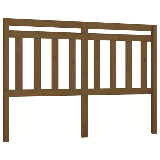 Cabeceira - Cabeceira de cama 146x4x100 cm pinho maciço castanho mel