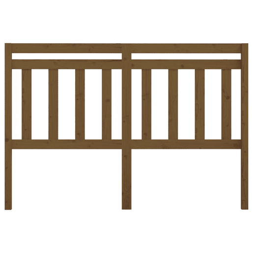 Cabeceira - Cabeceira de cama 146x4x100 cm pinho maciço castanho mel