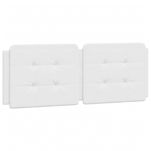 Almofadão de Cabeceira - Cabeceira de cama 140 cm couro artificial branco