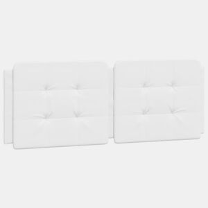 Almofadão de Cabeceira - Cabeceira de cama 140 cm couro artificial branco