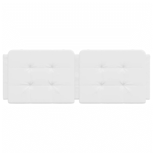 Almofadão de Cabeceira - Cabeceira de cama 140 cm couro artificial branco