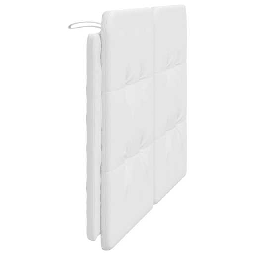 Almofadão de Cabeceira - Cabeceira de cama 140 cm couro artificial branco