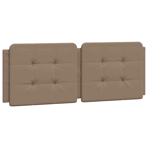 Almofadão de Cabeceira - Cabeceira de cama 140 cm couro artificial cappuccino