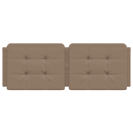 Almofadão de Cabeceira - Cabeceira de cama 140 cm couro artificial cappuccino