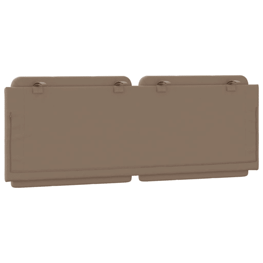 Almofadão de Cabeceira - Cabeceira de cama 140 cm couro artificial cappuccino