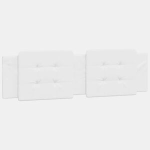 Almofadão de Cabeceira - Cabeceira de cama 180 cm couro artificial branco