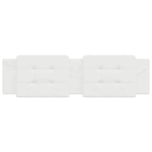 Almofadão de Cabeceira - Cabeceira de cama 180 cm couro artificial branco