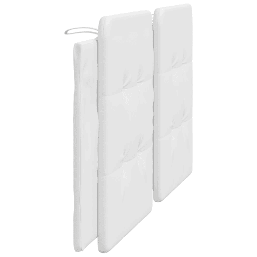 Almofadão de Cabeceira - Cabeceira de cama 180 cm couro artificial branco