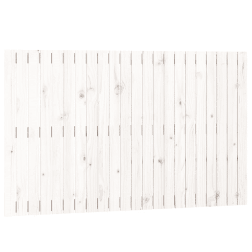 Cabeceira - Cabeceira de cama de parede 140x3x90 cm madeira de pinho maciça branco
