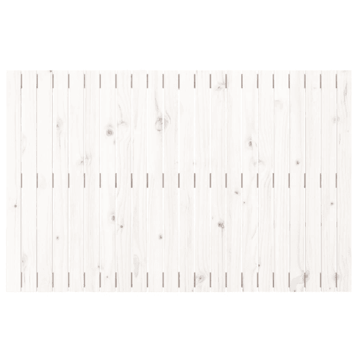 Cabeceira - Cabeceira de cama de parede 140x3x90 cm madeira de pinho maciça branco