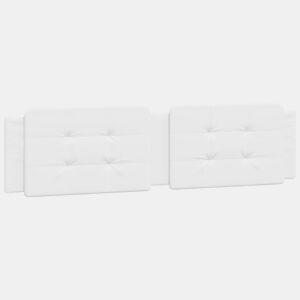 Almofadão de Cabeceira - Cabeceira de cama 200 cm couro artificial branco