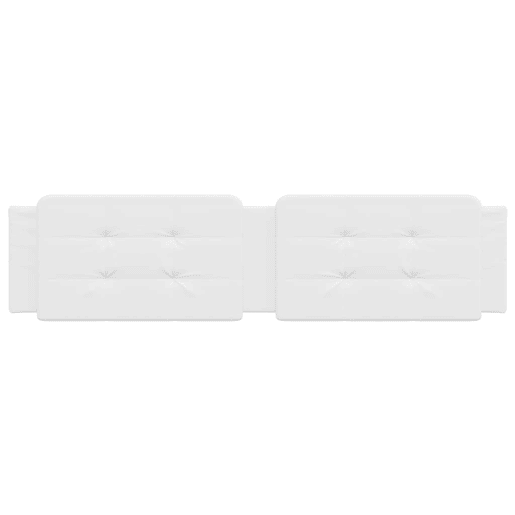 Almofadão de Cabeceira - Cabeceira de cama 200 cm couro artificial branco