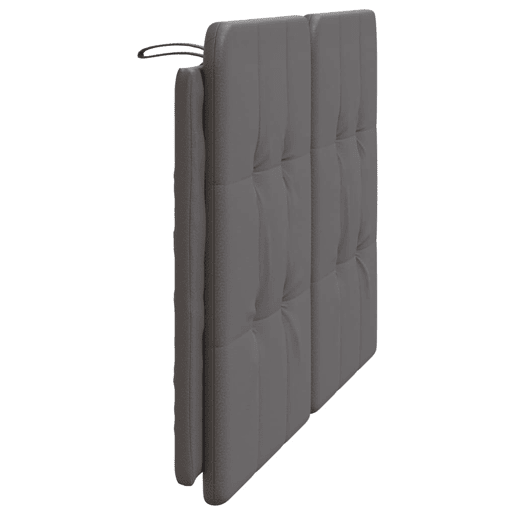 Almofadão de Cabeceira - Cabeceira de cama 140 cm couro artificial cinzento