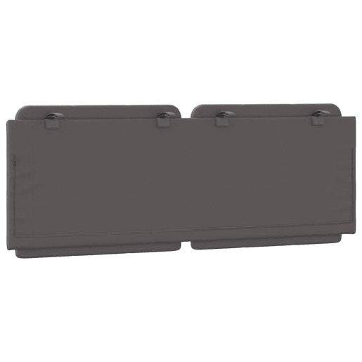 Almofadão de Cabeceira - Cabeceira de cama 140 cm couro artificial cinzento