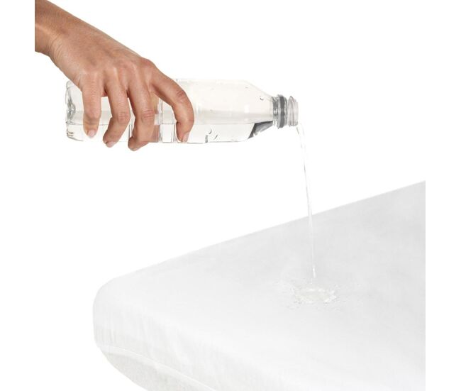 Sábana bajera protectora impermeable para cuna de bebé de 60x120 cm/sábana bajera ajustable con protector impermeable 2 en 1