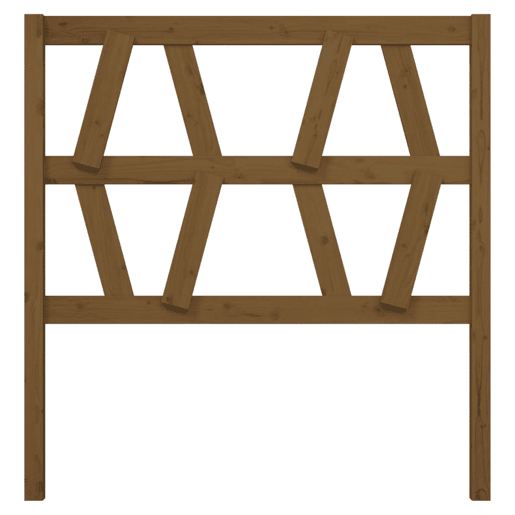 Cabeceira - Cabeceira de cama 81x4x100 cm pinho maciço castanho mel