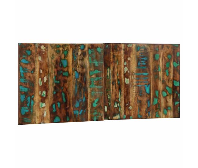 Cabecero cama - mueble cabecero multicolor 120 cm madera maciza reciclada