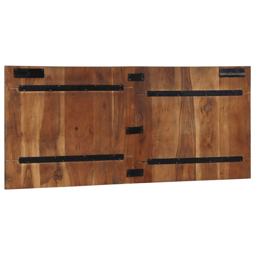 Cabeceira - Cabeceira de cama 120 cm madeira recuperada maciça multicor Cabeceira - Cabeceira de cama 120 cm madeira recuperada maciça multicor