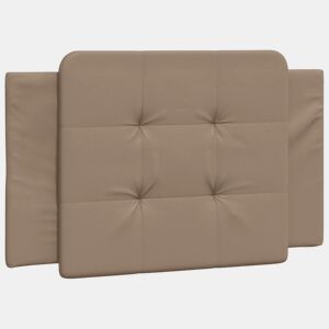 Almofadão de Cabeceira - Cabeceira de cama 80 cm couro artificial cappuccino