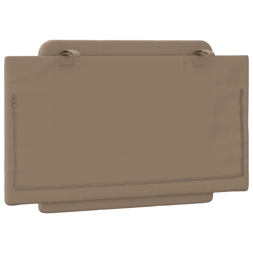 Almofadão de Cabeceira - Cabeceira de cama 80 cm couro artificial cappuccino