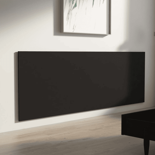 Cabeceira - Cabeceira de cama de parede 240x1,5x80 cm derivados de madeira preto