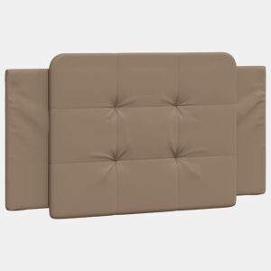 Almofadão de Cabeceira - Cabeceira de cama 100 cm couro artificial cappuccino