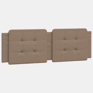 Almofadão de Cabeceira - Cabeceira de cama 160 cm couro artificial cappuccino