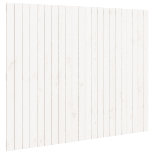 Cabeceira - Cabeceira de cama de parede 140x3x110 cm madeira de pinho maciça branco