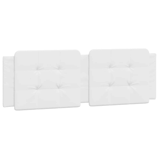 Almofadão de Cabeceira - Cabeceira de cama 160 cm couro artificial branco