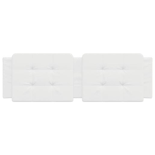 Almofadão de Cabeceira - Cabeceira de cama 160 cm couro artificial branco