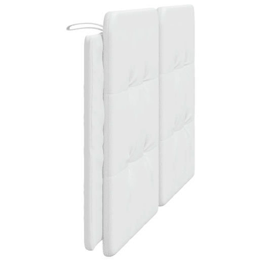 Almofadão de Cabeceira - Cabeceira de cama 160 cm couro artificial branco