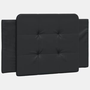 Almofadão de Cabeceira - Cabeceira de cama 80 cm couro artificial preto