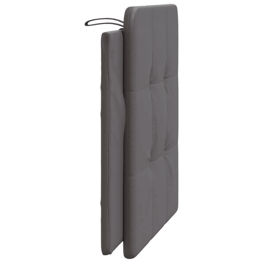 Almofadão de Cabeceira - Cabeceira de cama 100 cm couro artificial cinzento